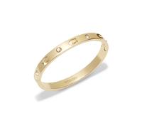 Coach Gold Cut Out C Logo Hinge Bangle - Gold