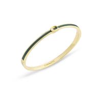 Coach Gold Green C Logo Boxed Bangle - Gold