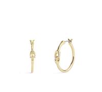 Coach Gold Interlinked C Hoop Earrings - Gold