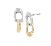 Coach Gold Mix Double C Drop Earrings - Gold