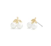 Coach Gold Pearl Cherry Studs - Gold