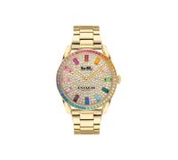 Coach Gold Preston Rainbow Sparkle Watch - Gold