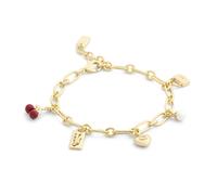 Coach Gold Red Cherry Mix Charm Bracelet - Gold