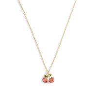 Coach Gold Red Cherry Necklace - 40cm