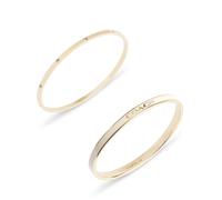 Coach Gold White Bangle Duo Set - Gold