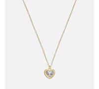 Coach Heart Gold-Tone Pendant Necklace