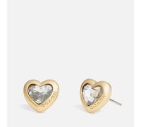 Coach Heart Gold-Tone Stud Earrings