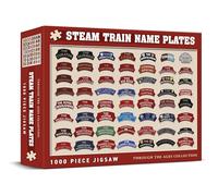 Coach House - 1000 Piece Jigsaw Puzzle, Transport Icons - Through the Ages Collection, Challenging Gifts for Men of All Ages (Steam Train Name Plates)