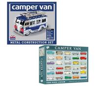 Coach House Camper Van Gifts,1000-Piece Jigsaw Puzzle & Metal Construction Set for Motor Home Enthusiasts, Great Gift Ideas for Father's Day, Birthdays & Christmas