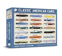 Coach House Classic American Cars Collection 1000 Piece Puzzle Jigsaw, Challenging Puzzle for Adults