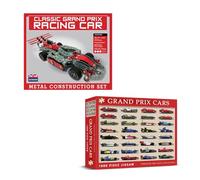 Coach House Grand Prix Racing Car 1000 Piece Jigsaw Puzzle & 279 Piece Metal Construction Model Kit with Tools, Great Gifts for the Man who has Everything!