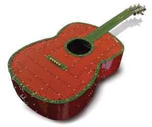 Coach House Guitar Metal Construction Set 586 pieces, hours of fun