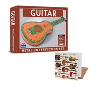 Coach House Guitar Metal Construction Set and Greeting Card, Comes with Tools to Build and a Blank Greetings Card, Multi-Coloured