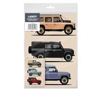 Coach House - Landy 4 x 4 Wrapping Paper and Gift Tags, 2 Sheets & 2 Tags, When Open the Sheets are 70 x 50 cms and Tags measure 12 x 9.5 cms