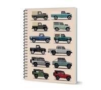 Coach House Partners | 4 x 4 off Roader Landy Notebook | A5 | 200 Pages | Lined | Spiral Bound