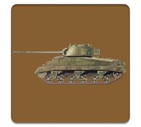 Coach House Partners | Drinks Coaster (Tanks) | Single | Bamboo | 10 x 10cms
