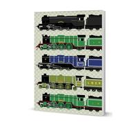 Coach House Partners Flying Scotsman Softcover Notebook, Steam Train Enthusiast Note Book, A5, 120 Pages, Lined, Multi-Coloured