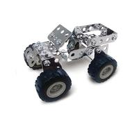 Coach House Partners Mini Builder Series Dune Buggy Metal Construction Set - Stainless Steel, 84 Pieces, Tools Included, Enhance Dexterity Skills