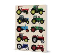 Coach House Partners Tractors Spiral-Bound Notebook, Farmers Note Book, A5, 200 Pages, Lined, Multi-Coloured