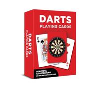 Coach House Playing Cards Deck, Dartboard Design, 52 Standard Cards plus jokers, Gift for Darts Enthusiasts and Card Game Lovers