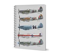 Coach House | Spitfire Noteboook | A5 | 200 Pages | Lined | Spiral Bound
