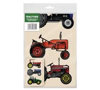 Coach House - Tractor Wrapping Paper and Gift Tags, 2 Sheets & 2 Tags, When Open the Sheets are 70 x 50 cms and Tags measure 12 x 9.5 cms