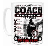 Coach It’s Not Just A Job It’s A Calling Football Coach Appreciation Mug Inspirational Soccer Team Mentor Ceramic Cup Gift Mug