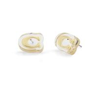 COACH Jewelry Women's Signature C Lucite Stud Earrings