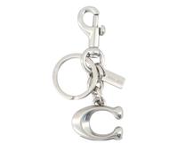 Coach Keyfobs logo-plaque keyring - Silver One Size