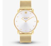 Coach Ladies Elliot Gold Tone Mesh Bracelet Watch 14504208