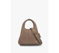COACH Lana 23 Dark Stone Leather Shoulder Bag Size: One Size, Colour: