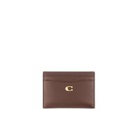 Coach leather card case - Brown One Size