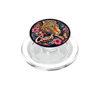 Coach Leopard Cheetah Seamless Pattern Team PopSockets PopGrip for MagSafe