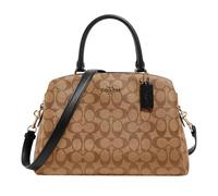 Coach Lillie Carryall, Khaki Black, Khaki Black, One Size