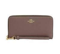 COACH - Long Zip Around Wallet Golden/Dark Stone