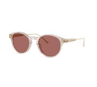 Coach Man Sunglass CAD83 - Frame color: Transparent Sand, Lens color: Wine Solid