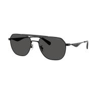 Coach Man Sunglass CAE80 - Frame color: Satin Black/Black, Lens color: Grey Solid