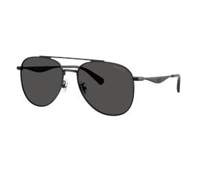 Coach Man Sunglass CDP40 - Frame color: Satin Black, Lens color: Grey Solid