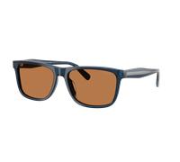 Coach Man Sunglass CDP55 - Frame color: Transparent Dark Blue, Lens color: Amber Solid