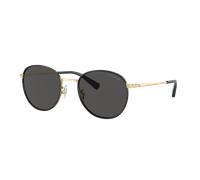 Coach Man Sunglass CR631 - Frame color: Shiny Light Gold/Black, Lens color: Grey Solid