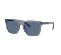 Coach Man Sunglass HC8427U CAE78 - Frame color: Matte Transparent Blue, Lens color: Blue Solid