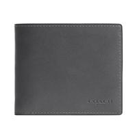 COACH Men's 3-in-1 Wallet Billfold, Charcoal, One Size