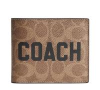 Coach Men's 3 in 1 Wallet, One Size, Tan Multi, One Size