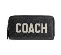 COACH Men's Accordion Wallet in Signature Graphic, Charcoal, One Size
