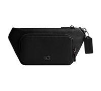 Coach Men's Belt Bag in Crossgrain Leather Waist-Packs, Black, One Size