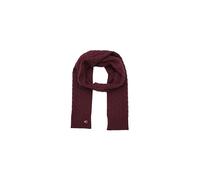 Coach Women's Cable Knit Scarf, Oxblood, One Size