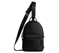 COACH Men's Charter Pack in Pebble Leather Slings, Black, One Size
