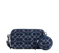COACH Men's Charter Slim Crossbody in Signature Denim, Deep Blue, S