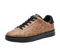 Coach Men's High Line Low Top Sneaker, Khaki/Black, 6.5 UK