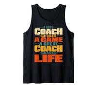 Coach Motivation Leadership Mentor Sports Inspiration Retro Tank Top